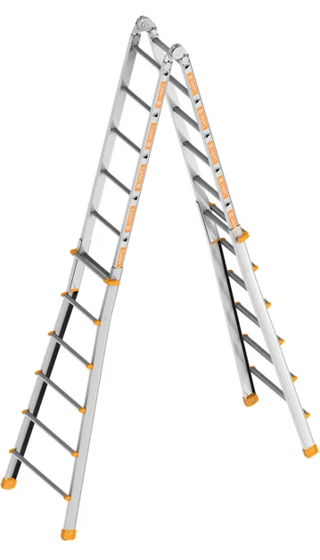 Dubbele Telescoopladder 6,40m 4X6 Sporten Aluminium TOPIC 1058 - b0432ad6-277d-438f-93af-6f54597a21c2