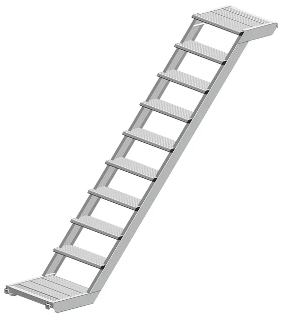 Volée d'escalier Comfort aluminium "U" R50 3.07 x 2.00 x 0.64 m - c10b9f4d-4acb-40f8-adde-deaf5ff1a7b5