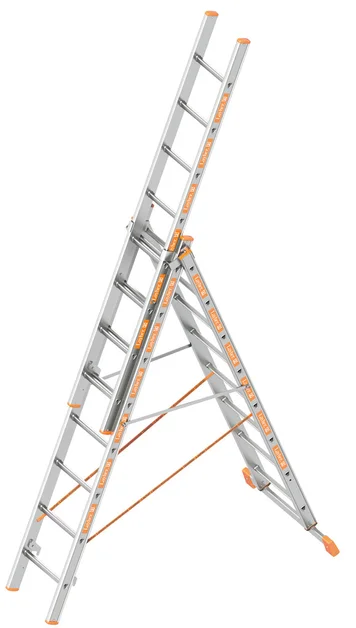 Reformladder 5,05m 3X8 Sporten Aluminium TOPIC 1040 - ef01bc71-f26c-4967-b281-b4bd65d5afa8