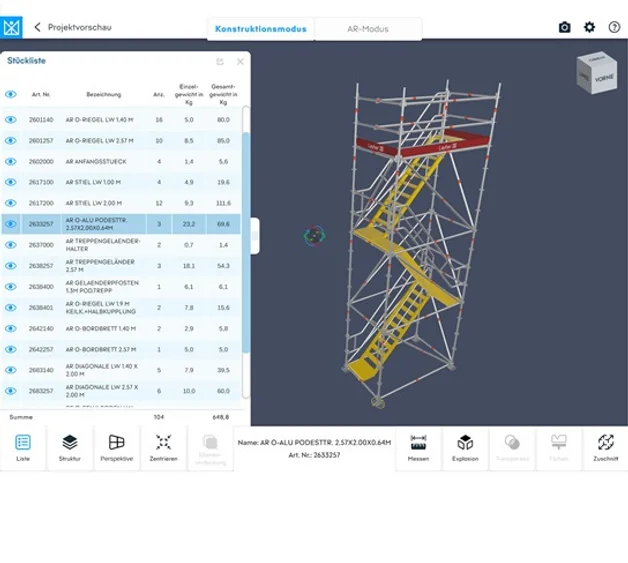 SIM2Field XR app 2