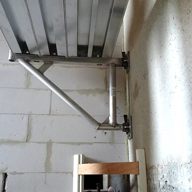 Trapgatconsole foto onder Layher