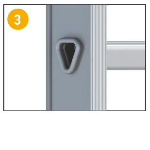 Afwerking van de stijlen van de ladder